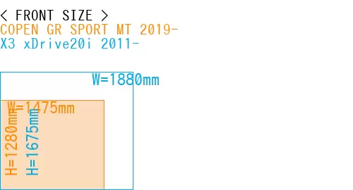 #COPEN GR SPORT MT 2019- + X3 xDrive20i 2011-